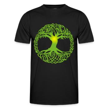 Keltischer Baum - Männer Funktions-T-Shirt - Schwarz - Vorne - AI Model Male 178 dark (178cm)