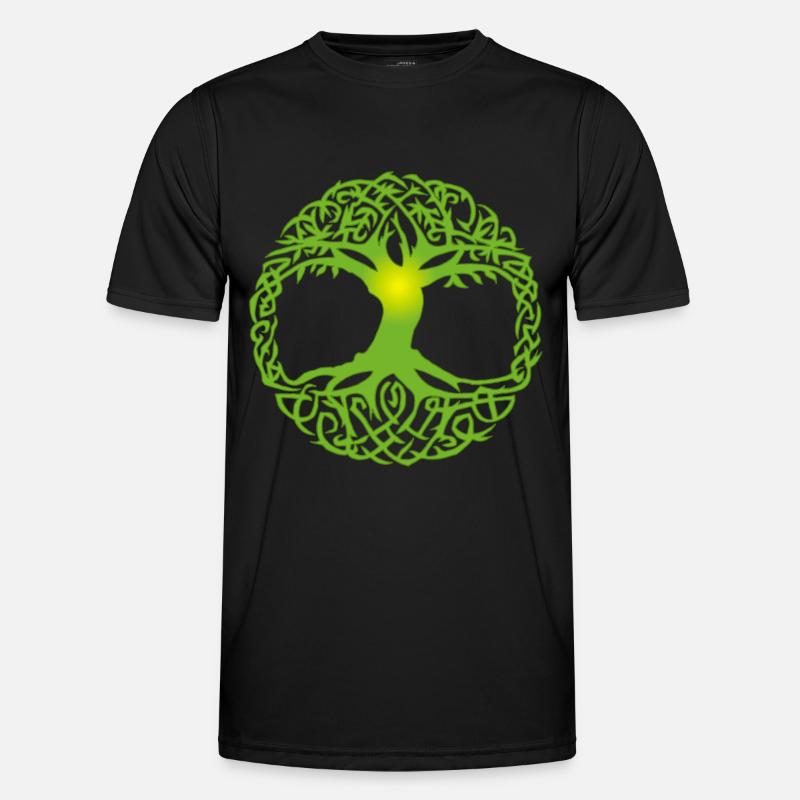 Celtic tree - Men's Functional T-Shirt - black