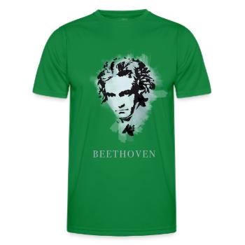 beethoven klassik musik komponist konzert taub pop - Männer Funktions-T-Shirt - Kelly Green - Vorne - AI Model Male 178 dark (178cm)