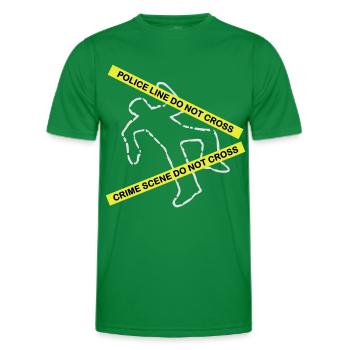 Crime scene set - T-shirt sport Homme - vert - Devant - AI Model Male 178 dark (178cm)