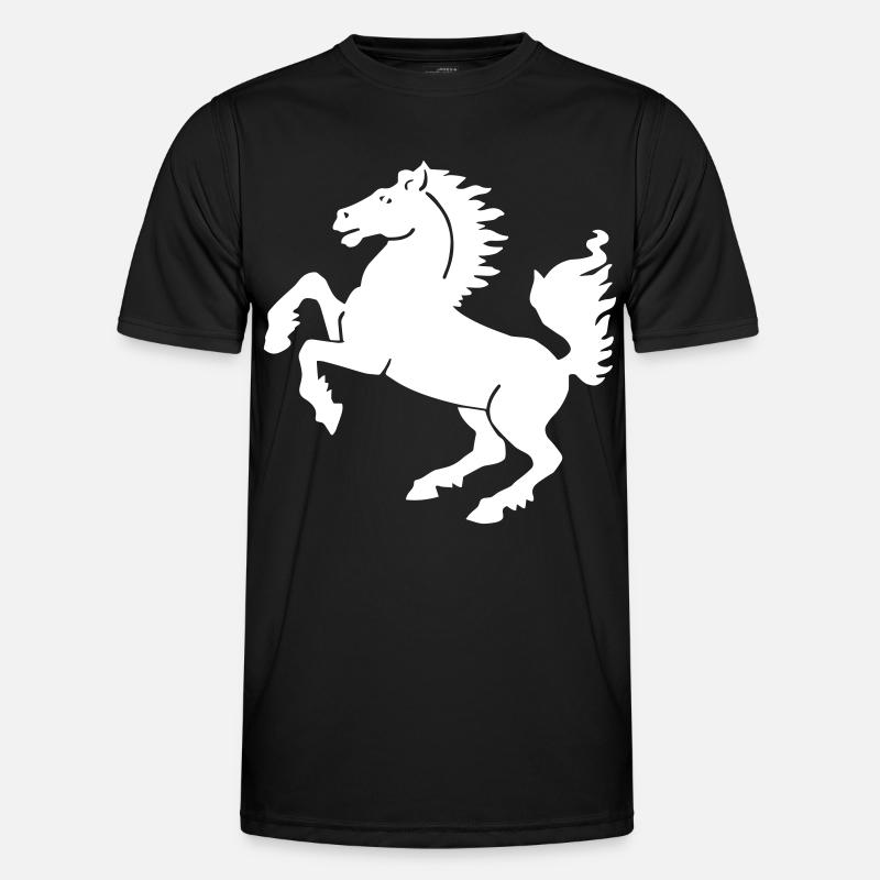 Stuttgart - Stuttgarter Ross - Männer Funktions-T-Shirt - Schwarz