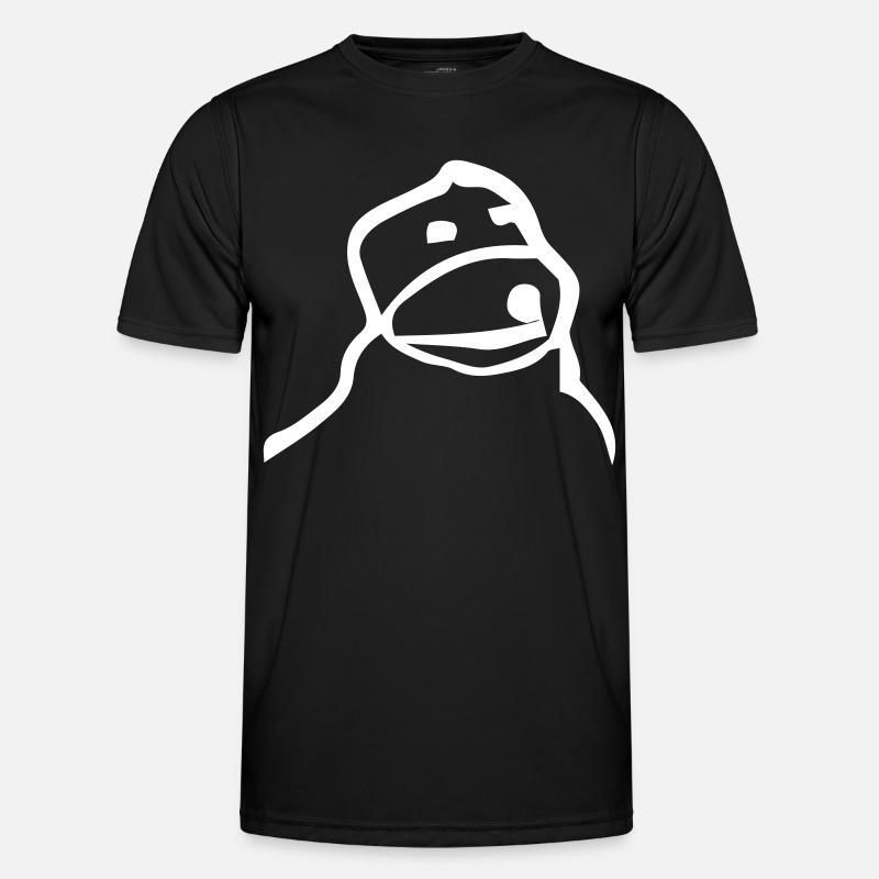Flat Eric - Männer Funktions-T-Shirt - Schwarz
