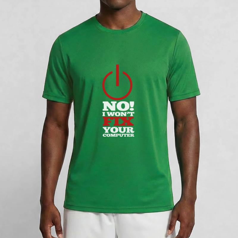 Computer Programm Code Nerd Script Hacker Männer Funktions-T-Shirt