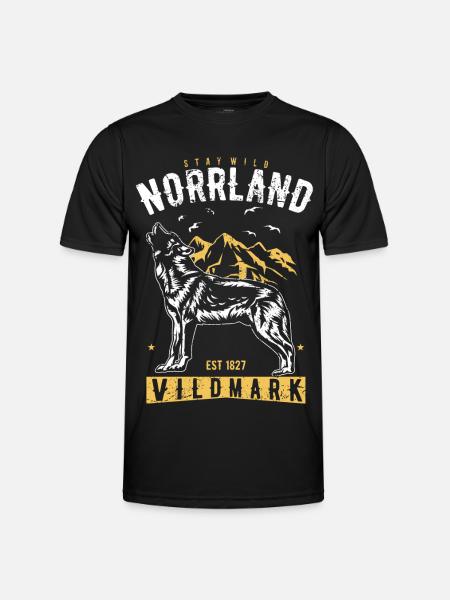 Stay Wild Norrland Vildmark - Funktions-T-shirt herr - svart
