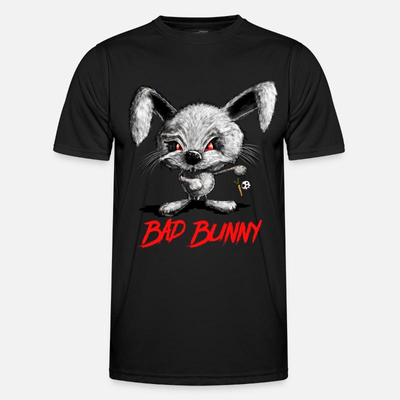 Halloween Vampire Rabbit I Rabbit I Evil Rabbit - Men's Functional T-Shirt - black