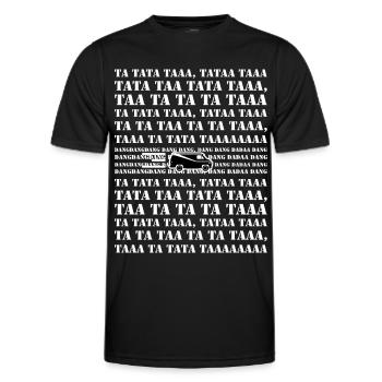Berühmte TV-Serie der 80er Jahre - Team A mit Van - Männer Funktions-T-Shirt - Schwarz - Vorne - AI Model Male 178 dark (178cm)