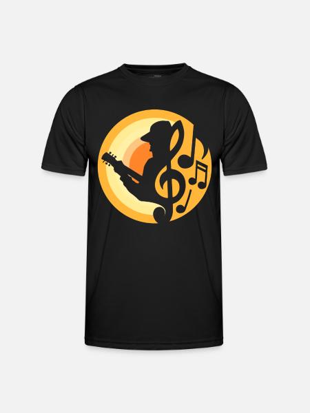 Guitar Player - Men's Functional T-Shirt - black
