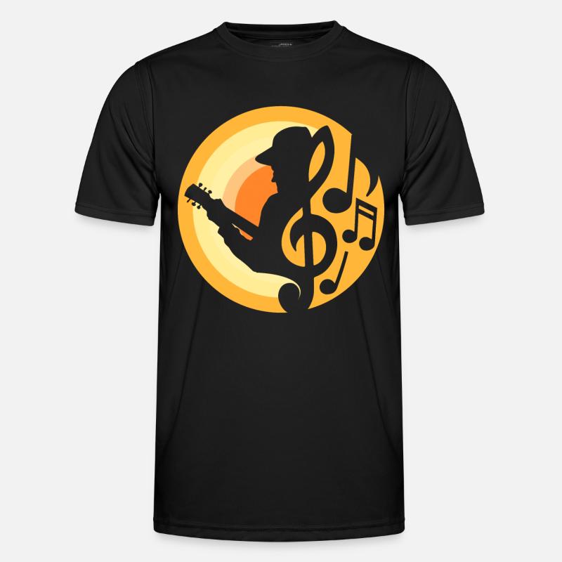 Guitar Player - Men's Functional T-Shirt - black