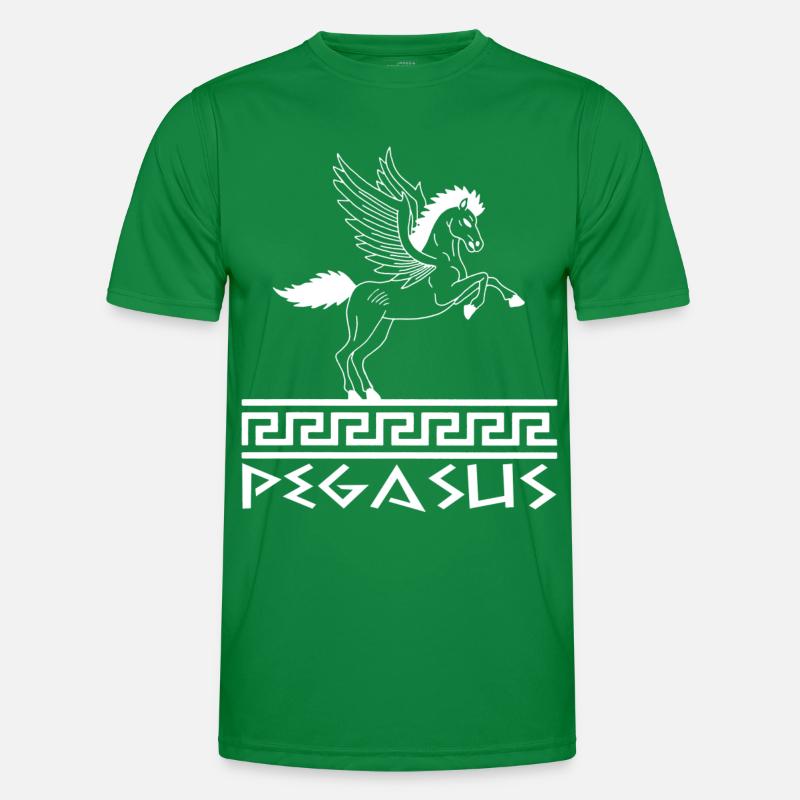 Cheval Pégase blanc T-shirt sport Homme