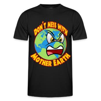 Klima Planet B Klimaschutz Greta - Männer Funktions-T-Shirt - Schwarz - Vorne - AI Model Male 178 dark (178cm)