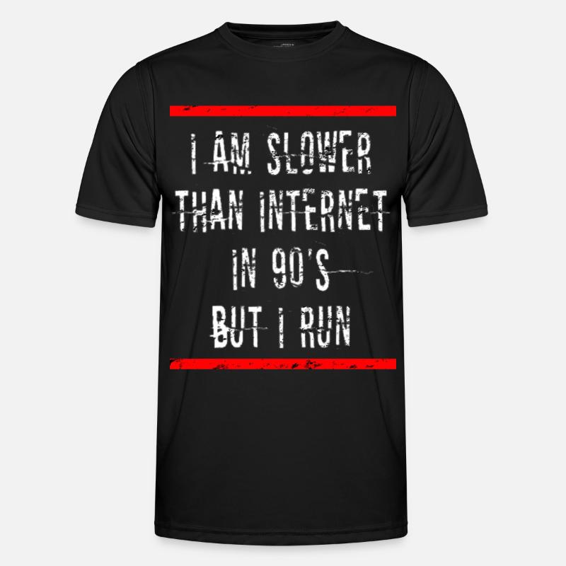 Slow Runner Running Run Gift - Men's Functional T-Shirt - black