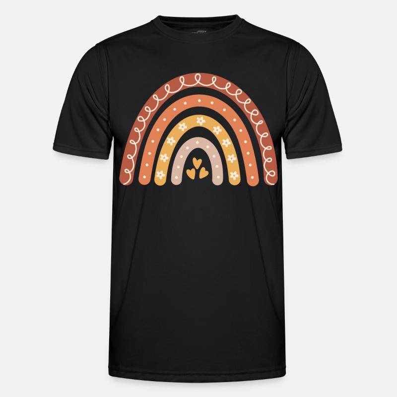 Boho Regenbogen Männer Funktions-T-Shirt