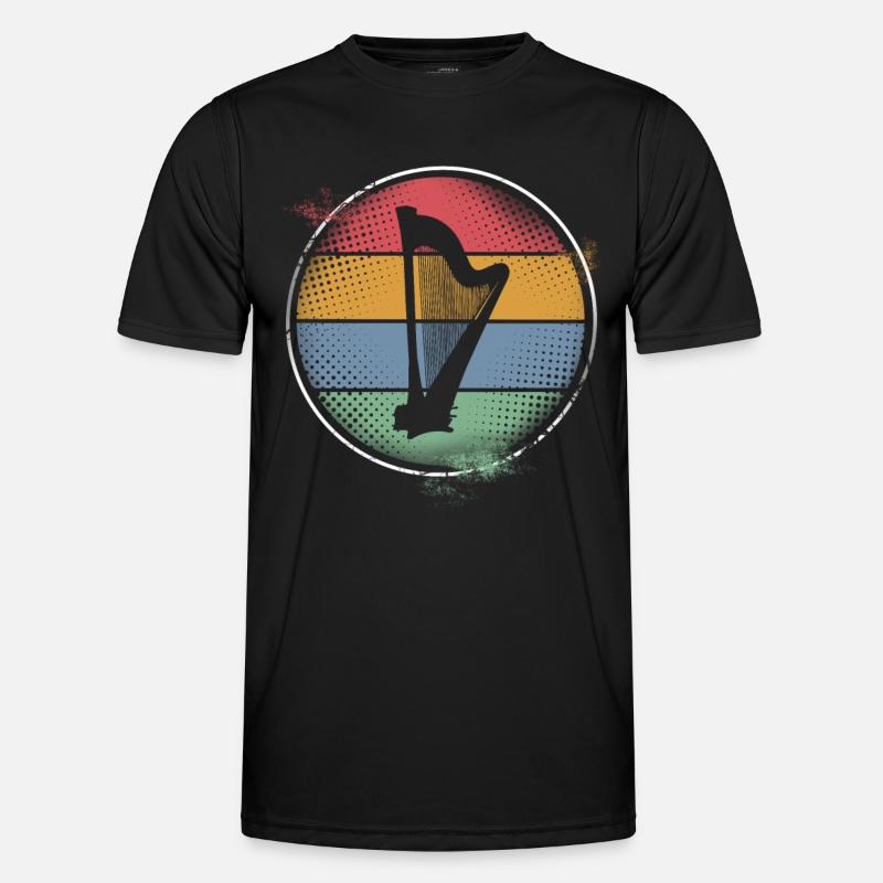 Harfe Männer Funktions-T-Shirt