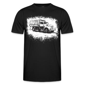 Framo Barkas V 901/2 - Männer Funktions-T-Shirt - Schwarz - Vorne - AI Model Male 178 dark (178cm)