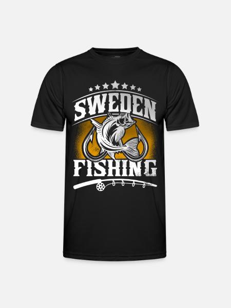 Sweden Fishing Angler - Men's Functional T-Shirt - black