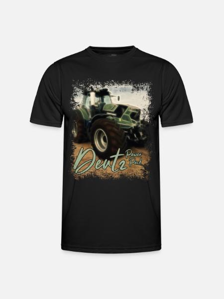 Deutz Traktor Kraftpaket - Traktor Power Pack - Funktionsshirt til herrer - sort
