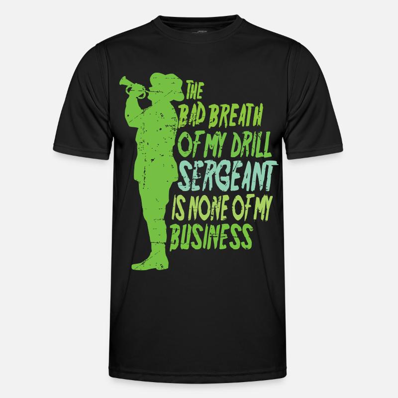 Drill Sergeant - Men's Functional T-Shirt - black