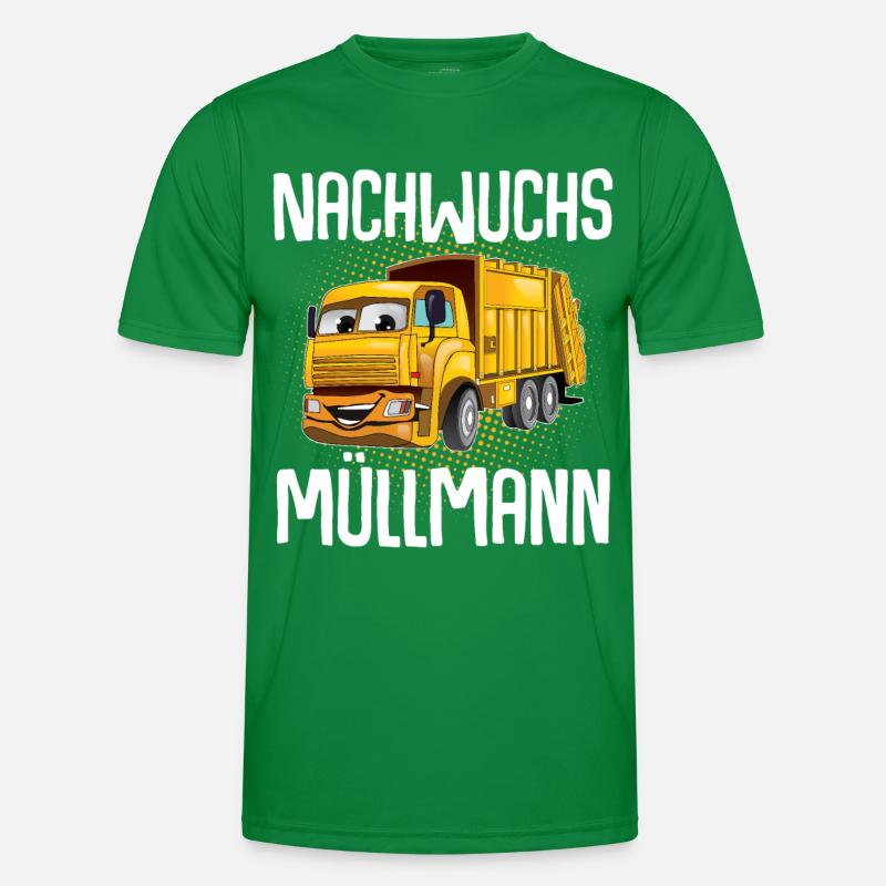 Nachwuchs Müllmann Männer Funktions-T-Shirt