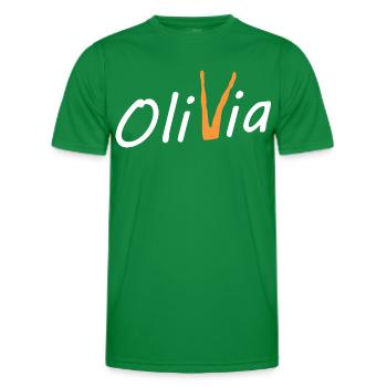 Olivia Bein - Men's Functional T-Shirt - kelly green - Front - AI Model Male 178 dark (178cm)