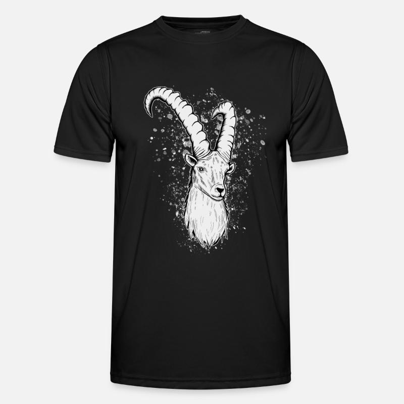 Steinbock Sternzeichen Geschenk - Männer Funktions-T-Shirt - Schwarz