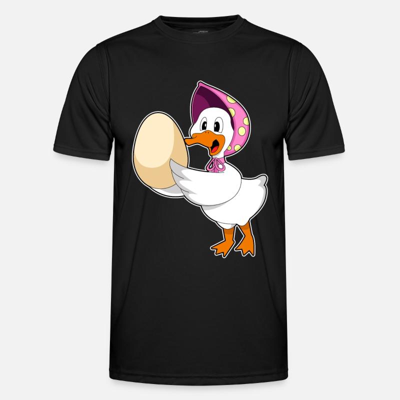 Duck egg - Men's Functional T-Shirt - black