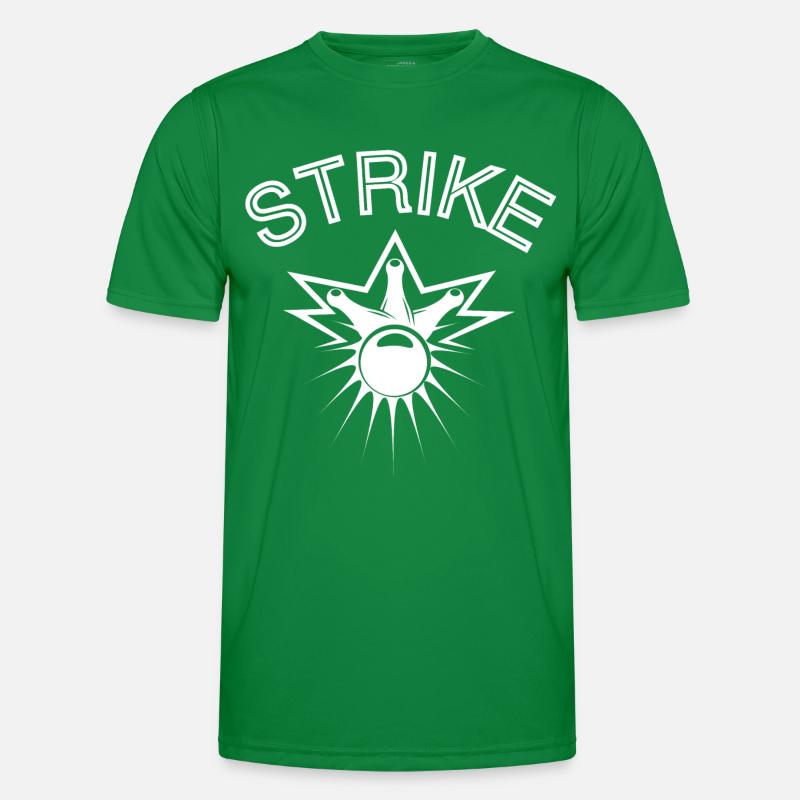 Bowling, Bowlingventilator, Strike Männer Funktions-T-Shirt