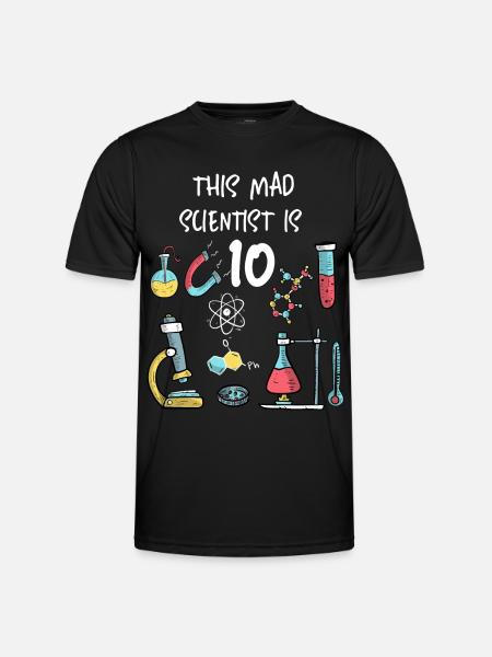 This Mad Scientist Is 10 - Men's Functional T-Shirt - black