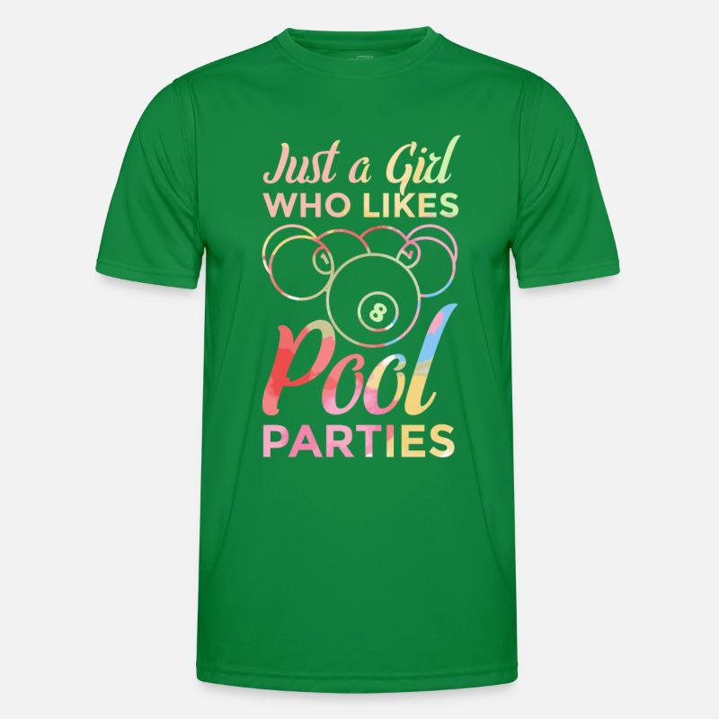 Poolbillard Mädchen Männer Funktions-T-Shirt