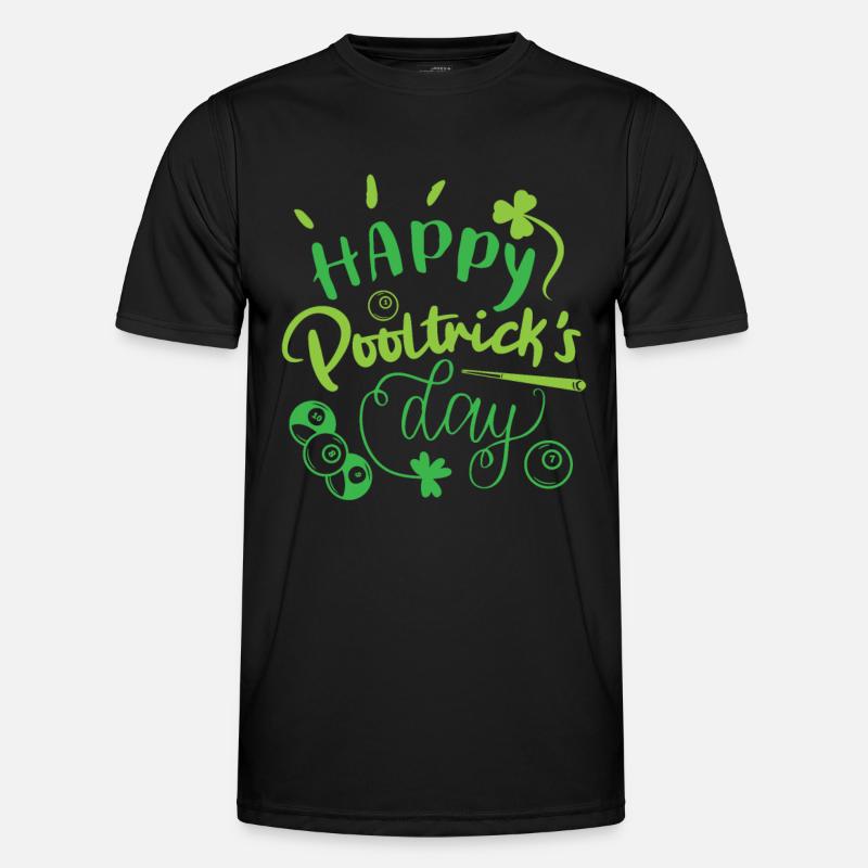 Billard St. Patricks Männer Funktions-T-Shirt
