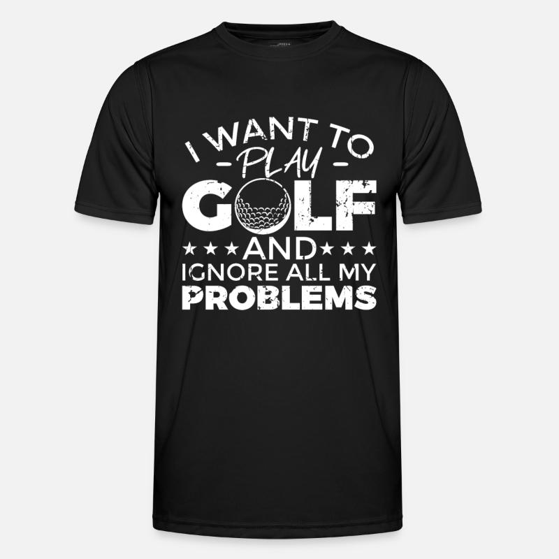 Cooler Golf Spruch - Männer Funktions-T-Shirt - Schwarz