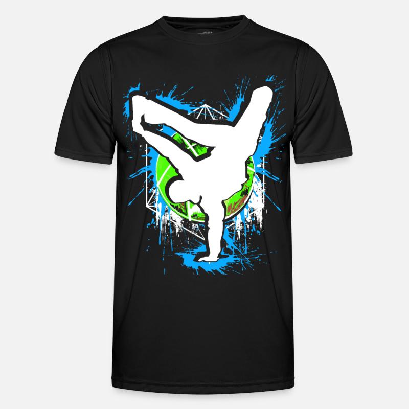 Breakdance - Breakdancer - Breakdancing - BBoy - Männer Funktions-T-Shirt - Schwarz
