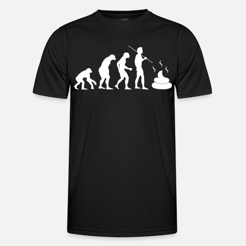 intestinal evolution - Men's Functional T-Shirt - black
