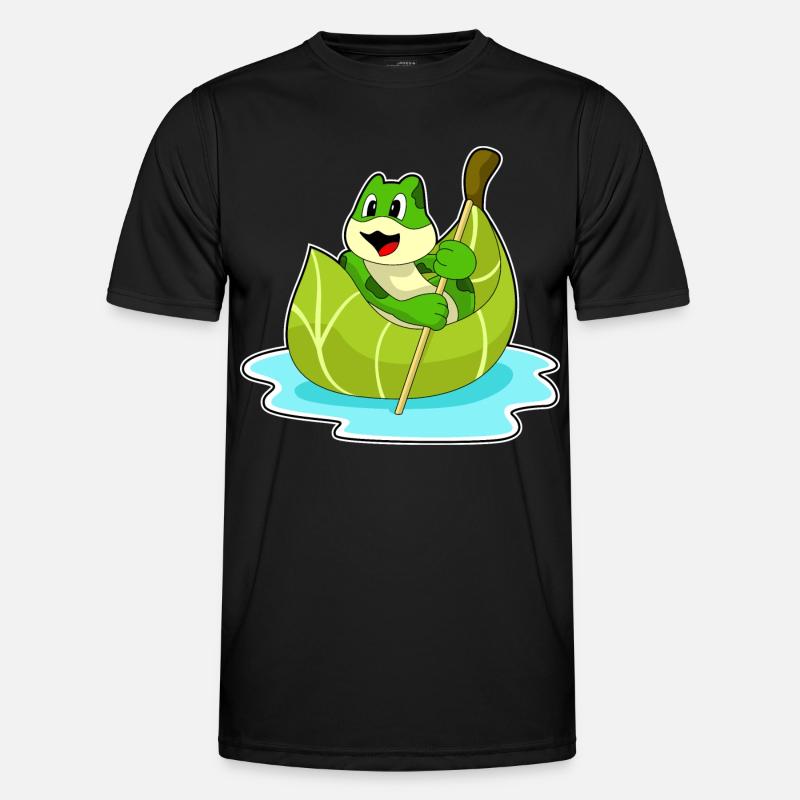 Frosch Boot - Männer Funktions-T-Shirt - Schwarz