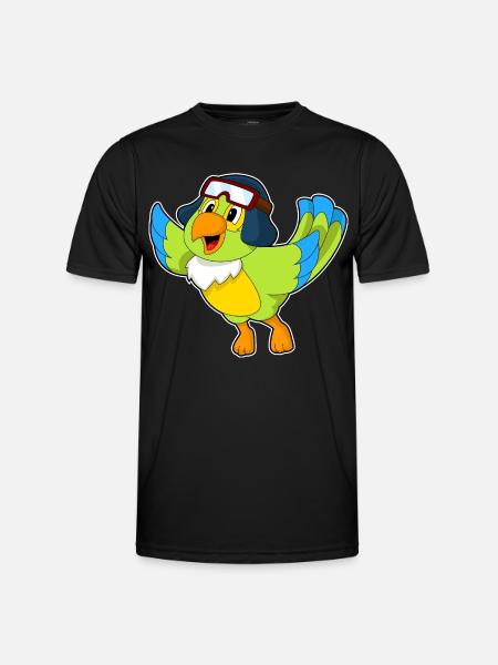 Parrot Pilot Pilot Cap - Men's Functional T-Shirt - black