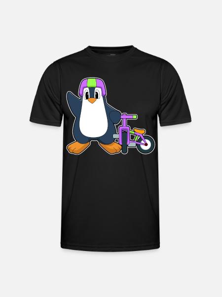 Vélo Pingouin - T-shirt sport Homme - noir
