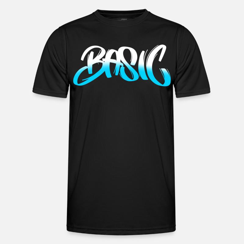 BASIC Graffiti Gradient - Männer Funktions-T-Shirt - Schwarz