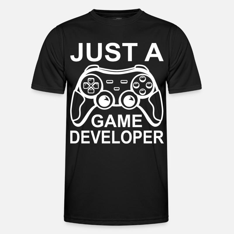 Funny game developer - Men's Functional T-Shirt - black
