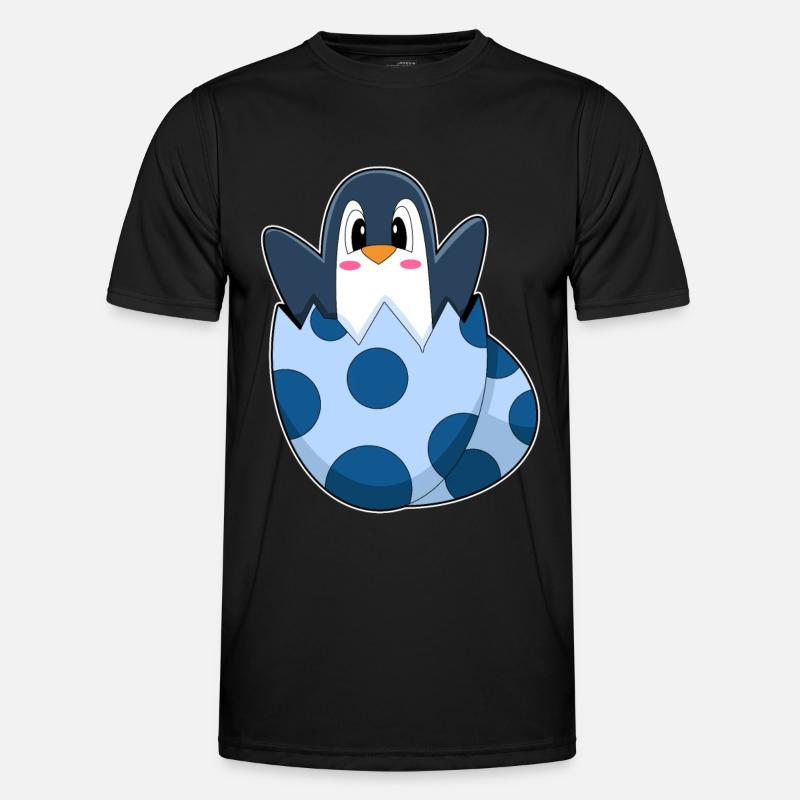 Penguin Egg - Men's Functional T-Shirt - black