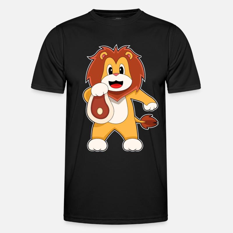 Löwe Fleisch - Männer Funktions-T-Shirt - Schwarz
