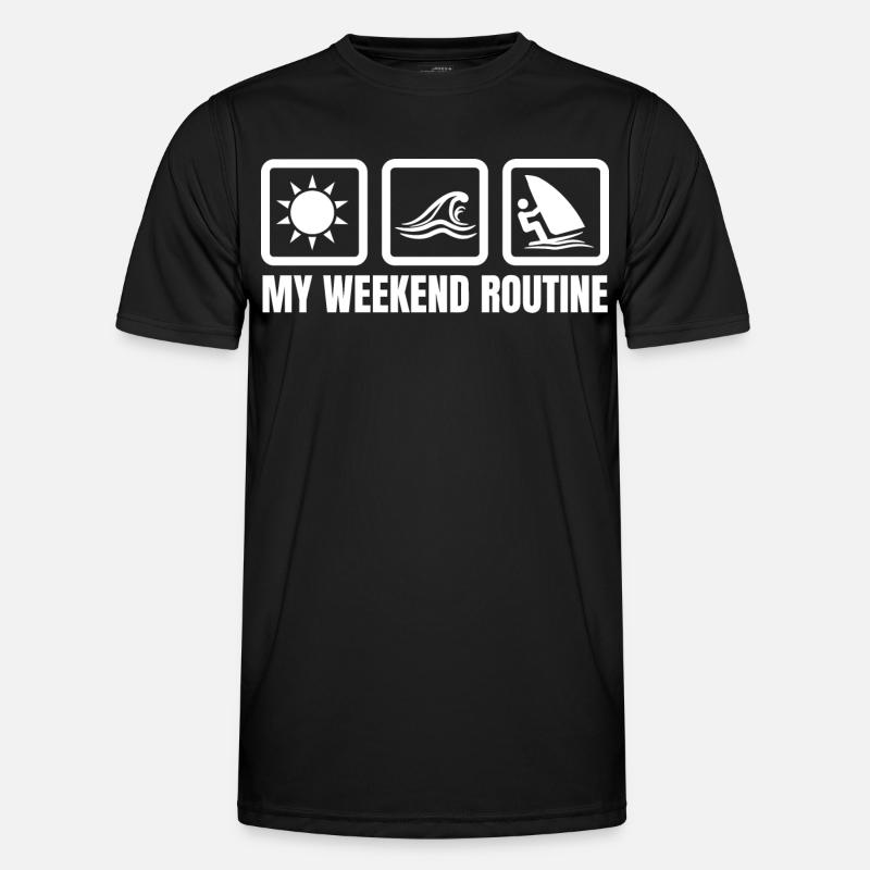 My weekend routine - Men's Functional T-Shirt - black
