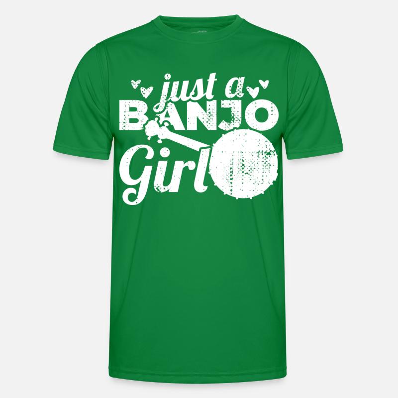Nur ein Banjo Mädchen Männer Funktions-T-Shirt