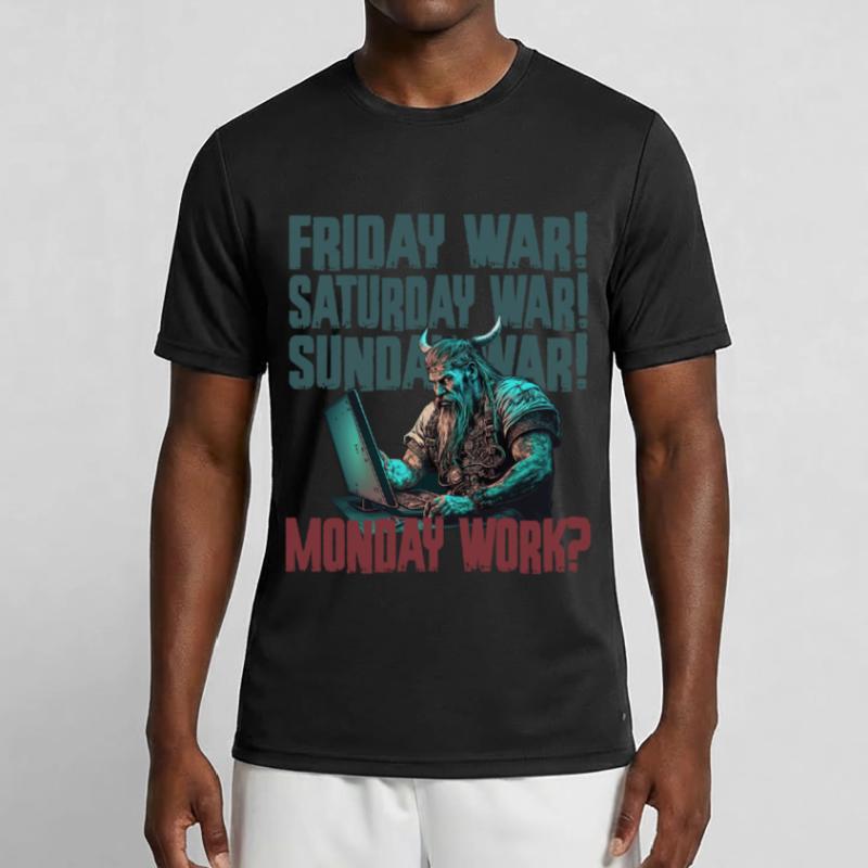 Monday work Programming Vikings Men's Functional T-Shirt
