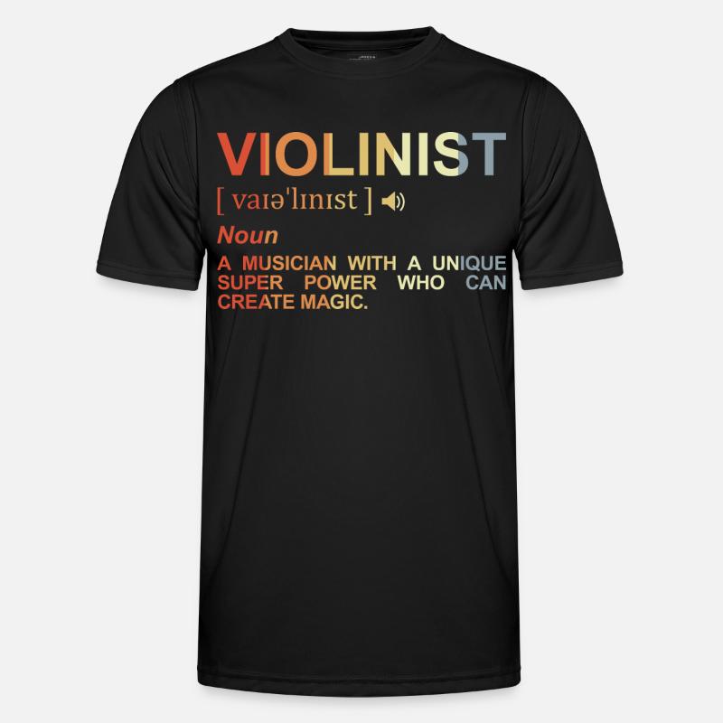Violinist Bedeutung Männer Funktions-T-Shirt