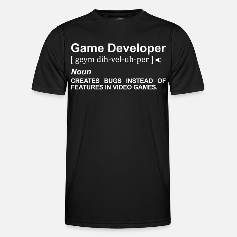Game Developer Meaning - Men's Functional T-Shirt - black