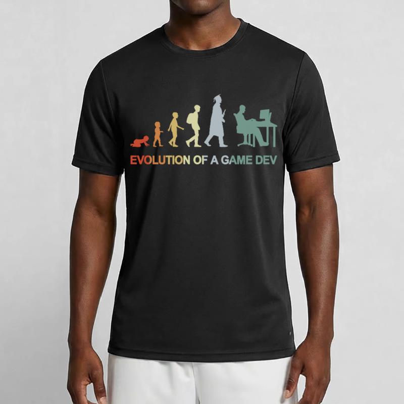 Game Dev Evolution Männer Funktions-T-Shirt
