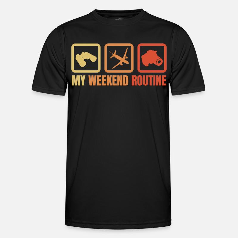 My weekend routine - Men's Functional T-Shirt - black