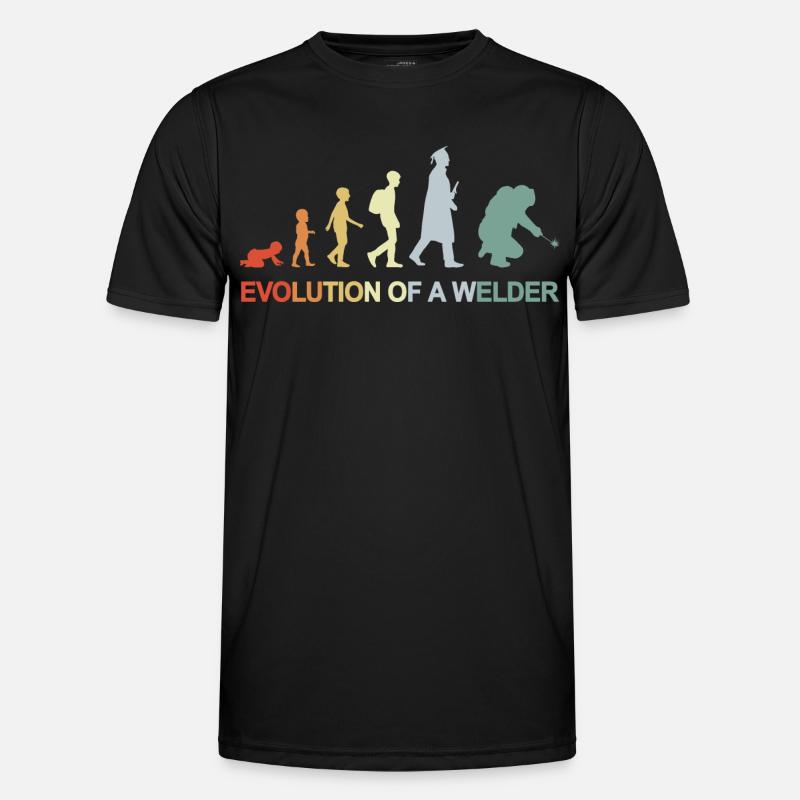 Vintage Welding Evolution Men's Functional T-Shirt