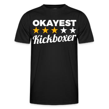 Durchschnittlicher Kickboxer - Männer Funktions-T-Shirt - Schwarz - Vorne - AI Model Male 178 dark (178cm)