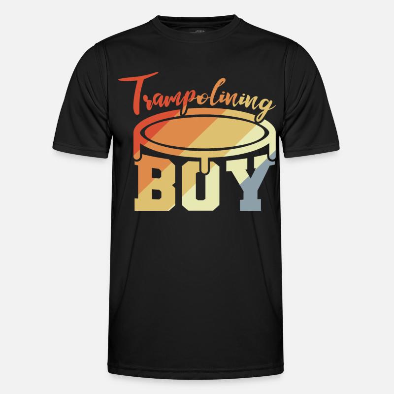 Trampolin Junge Männer Funktions-T-Shirt