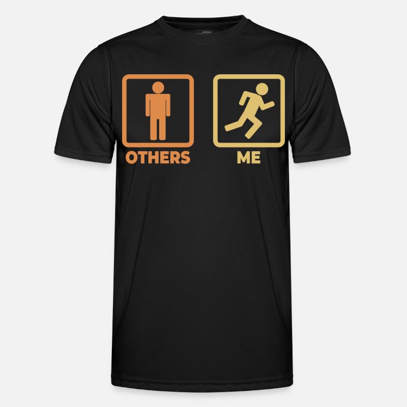 Runner stick figures Men's Functional T-Shirt
